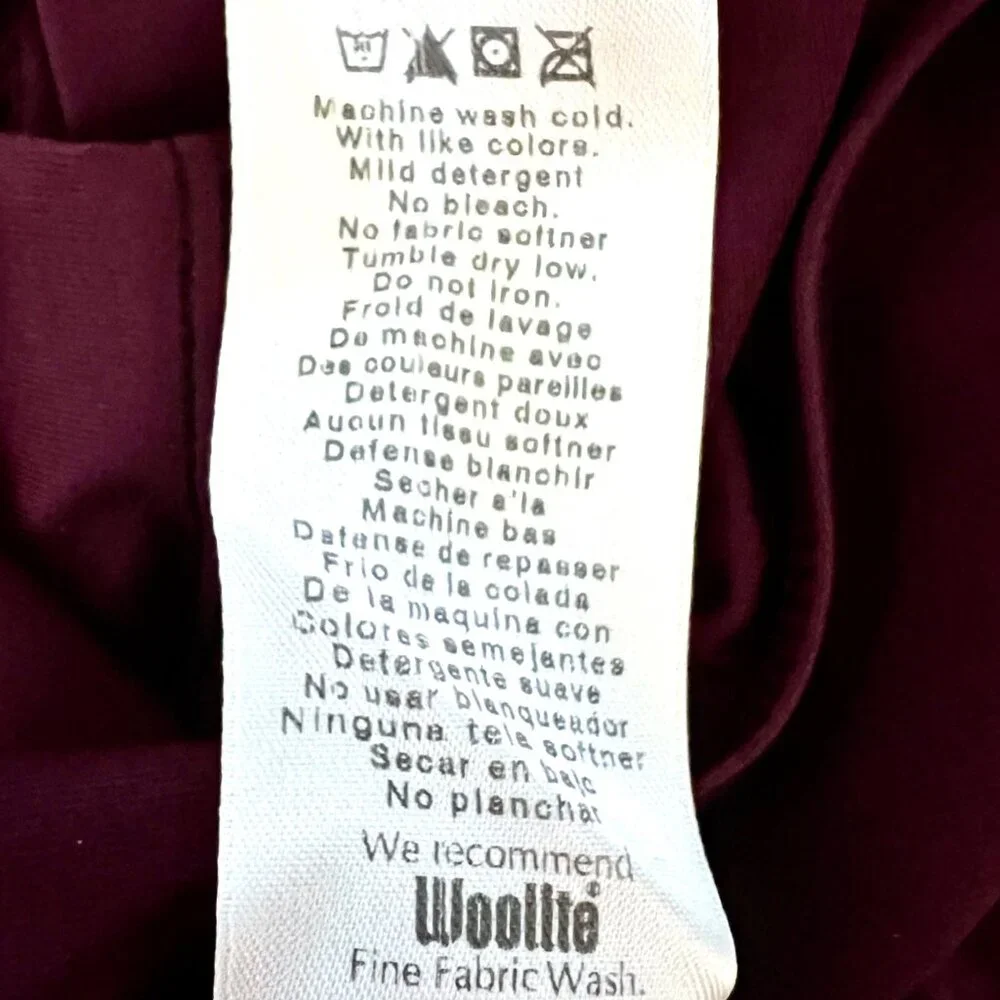 Danskin Childs S 4-6 Leotard Maroon Short Sleeve Scoop Neck Dance